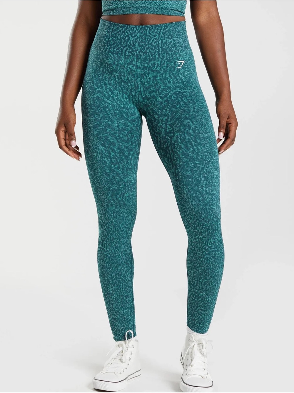 Gymshark Adapt Animal Seamless Leggings - Reef | Winter Teal